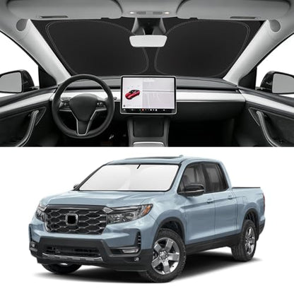 Custom Fit Windshield Sun Shade for Honda Ridgeline 2017 (for 2017-2026 Honda Ridgeline)