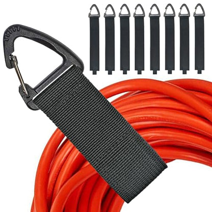 Extension Cord Organizer Garage Organization with Carabiner 8 Pack (8L/0M/0S)