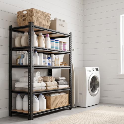 48" W Garage Shelving Heavy Duty (5T 48" W x 18.9" D x 72" H)