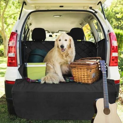 SUV Cargo Liner for Dogs (Black / Large Extended (With Flaps) 93")