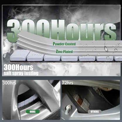 1 4 oz Stick On Wheel Weights 240pcs Easy Peel Grey (Gray / 0.25oz-240PCS)