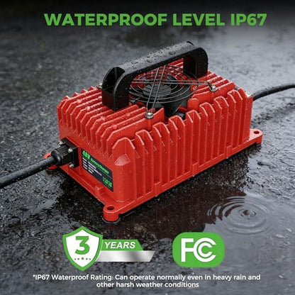 48V Golf Cart Charger for Club Car (Red)