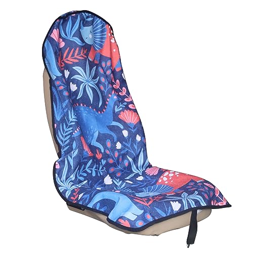Car Seat Cover Protector Front Seats (1Pcs Front Seat Towel / Dinosaur)