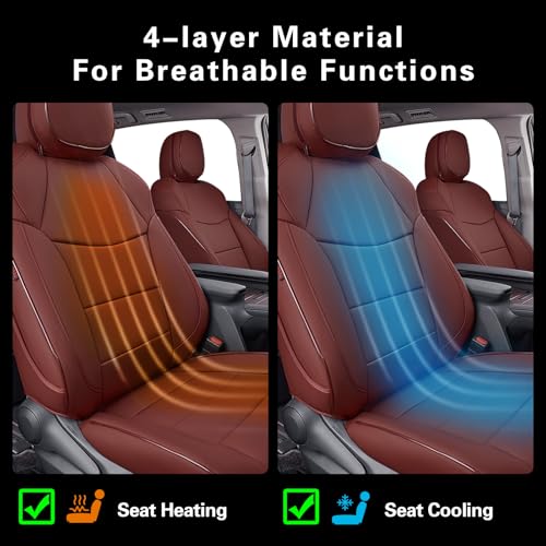 Sienna Seat Covers for 2021 2022 2023 2024 2025 2026 Toyota Sienna LE (Leather (Burgundy) / 2021-2026 8 Seats, 2nd Row 4/2/4 Split)