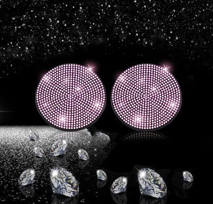 2pcs Bling Car Cup Holder Coaster (Pink / 2pcs)