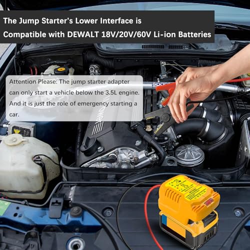 Jump Starter Adapter for DeWalt 20V (For DeWalt)