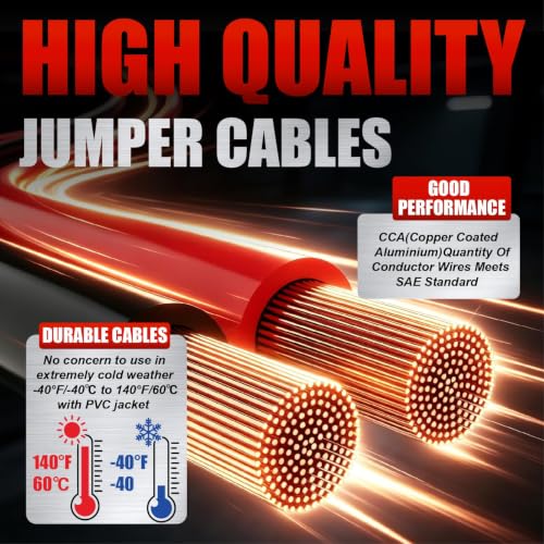 4 Gauge 25 Feet Heavy Duty Jumper Cables (4 Gauge 25 feet (Standard))