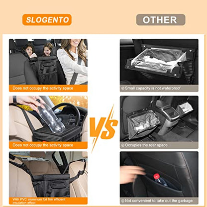 Hanging Car Trash Bag with Lid (Organizer Box)