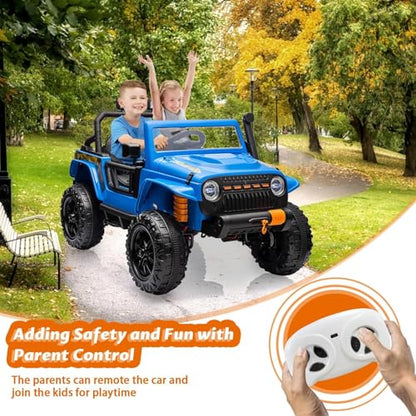Kids Electric Ride on Truck Car Remote Control (Blue)