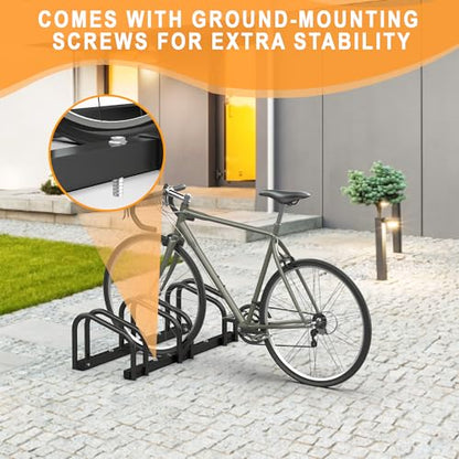 Bike Storage Rack for Garage (3 Bike Holder)