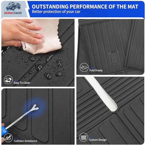 Trunk Mat+2nd&3rd Row Backrest Mats for 2018