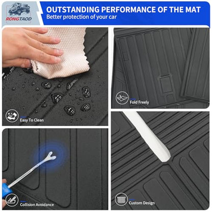 Trunk Mat+2nd&3rd Row Backrest Mats for 2018