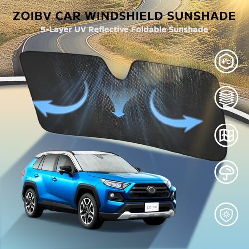 Car Windshield Sun Shade for Toyota RAV4 2019 (for Toyota RAV4 2019-2025)