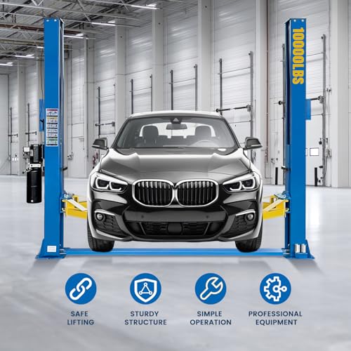 110V Two Post Car Lift 10 (Floor Plate-110V)