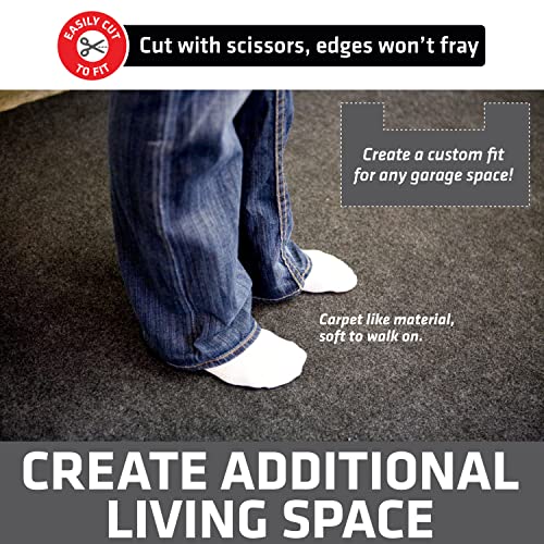 Garage Floor Mat 17' x 7'4" (7'4" x 17' (Rectangular) / Charcoal)
