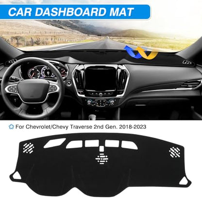 Dash Cover for Chevy Traverse 2018 2019 2020 2021 2022 2023 (59.06*21.26(Chevy Traverse 18-23))