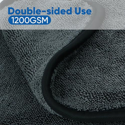 Car Drying Towel (Dark Grey / 36 x 24 Inch)