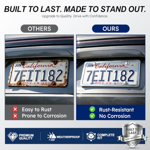 Chrome License Plate Frames (Silver)