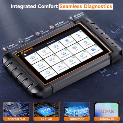 2026 FOXWELL Scanner NT809BT OBD2 Scanner Diagnostic Tool with 30+Resets (NT809BT Bidirectional Scanner Orange)