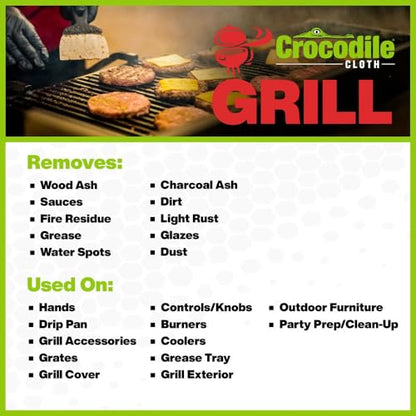 Grill Plant Based Food Safe Cleaning Wipes (80 Count (Pack of 1))