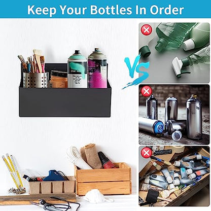 Magnetic Aerosol Spray Can Holder (Black / Large(3" x 8.3"))