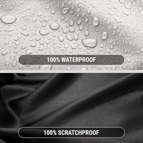 Car Cover Waterproof All Weather for 1973 (2. Apollo 1973-1975 / Light Gray / Black (Stripe))