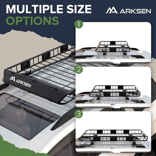 64" x 39" x 5" Roof Rack Cargo Basket with Extension (64" Cargo Rack)