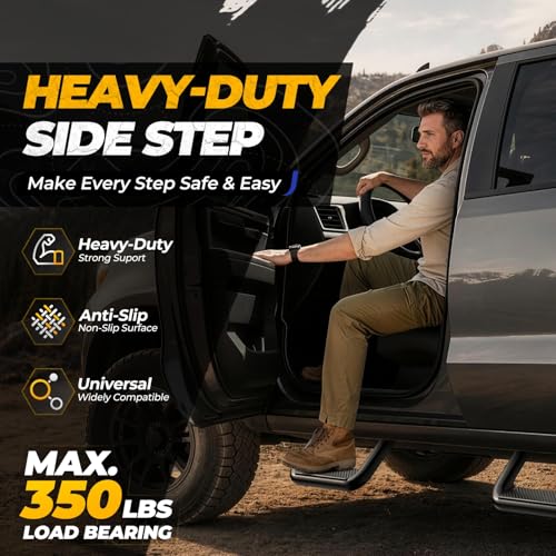 Universal Side Step for Pickups & Trucks (Black)