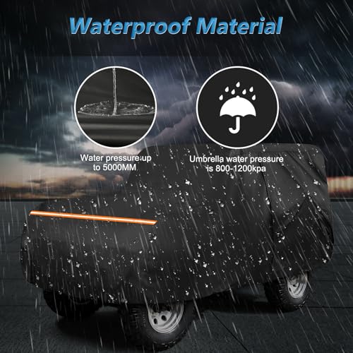 Car Cover for Jeep CJ5 1955 (Black / for Jeep CJ5 1955-1983)