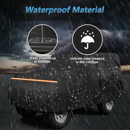 Car Cover for Jeep CJ5 1955 (Black / for Jeep CJ5 1955-1983)