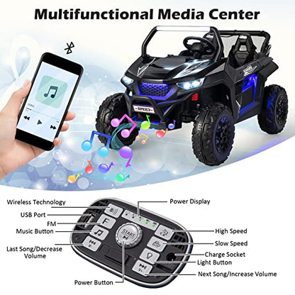 2 Seater Ride on Car for Kids (Black)