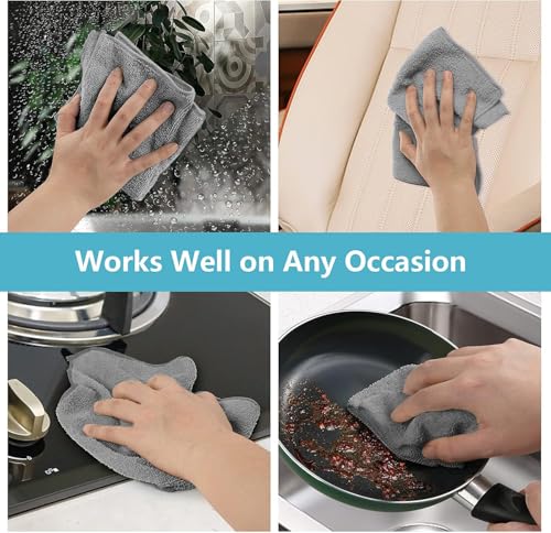 150PK Microfiber Cleaning Cloth (Grey)