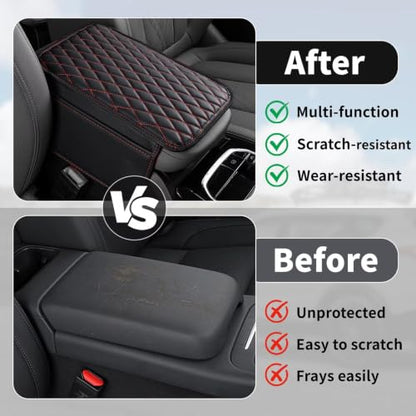 Upgraded Center Console Cover Fit for Ford Escape 01 (Fit for Ford Escape / #001 Redline)