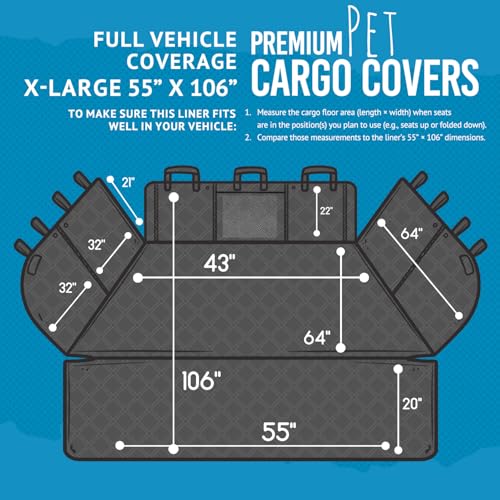 Bulldogology Cargo Mesh SUV Cargo Liner for Dogs (Mesh Black / XL)
