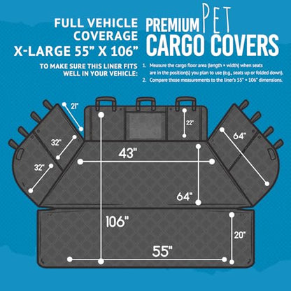 Bulldogology Cargo Mesh SUV Cargo Liner for Dogs (Mesh Black / XL)