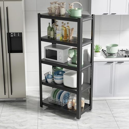 63H Metal Kitchen Storage Shelves (63'' H x 23.6" W x 15.7'' D)