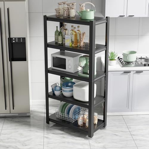 63H Metal Kitchen Storage Shelves (63" H x 31.5" W x 15.7" D)