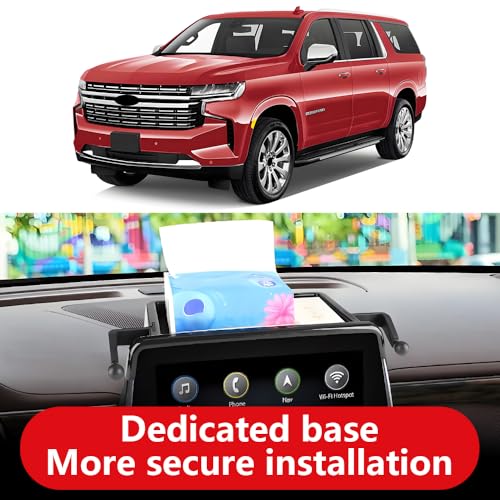 Car Phone Holder Center Console Organizer For Chevy Suburban 2021 2022 2023 2024 (Holder Box For Suburban Tahoe Yukon 2021-2024)