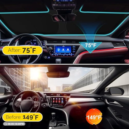 Windshield Sun Shade Compatible with 2020 (For 2020-2026 Kia Telluride)