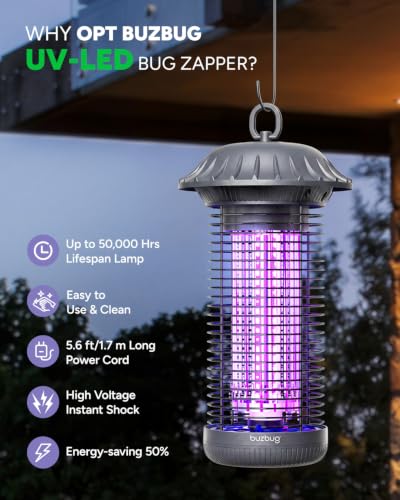 LED Bug Zapper Indoor Outdoor (Pewter)