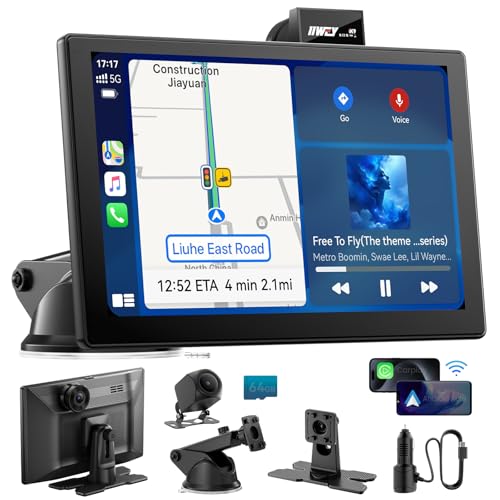 IK9 9" Wireless CarPlay & Android Auto Screen