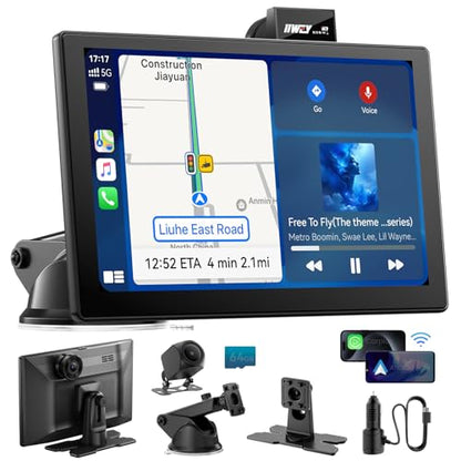 IK9 9" Wireless CarPlay & Android Auto Screen