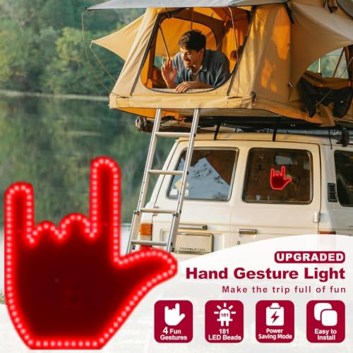 Middle Finger Car Light (B)
