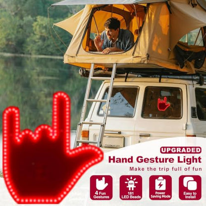 Middle Finger Car Light (B)