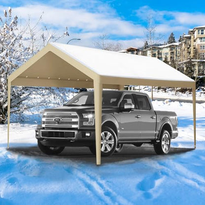 12 x 20 FT Carport Replacement Cover (12'x20' / Beige)