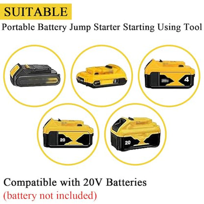 Jumper Cables Adapter Compatible with De.Walt 20V Batteries 1.25FT (1.25FT)