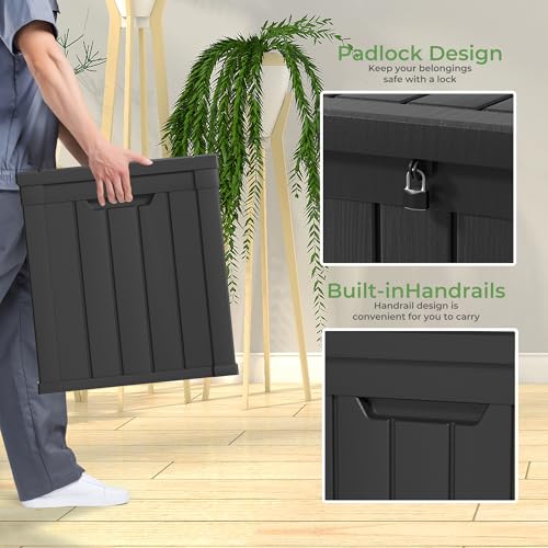 45 Gallon Resin Deck Box (Black / 45 Gallon)