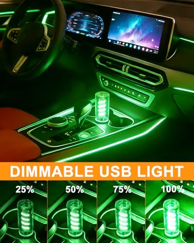 Green Touch Dimmable USB Night Light (Green)