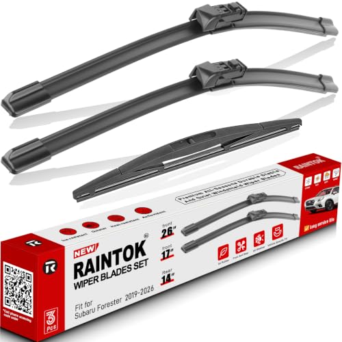 3 Pack Windshield Wiper Blades Replacement for Subaru Forester 2019 (26"+17"+14")
