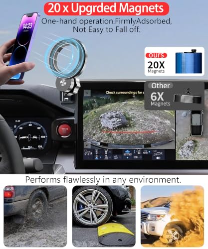 Car Phone Holder for Toyota Tacoma 2024 (for 2024-2026 Tacoma/2025-2026 4Runner (14" Screen)